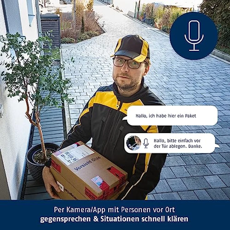 ABUS WLAN Licht Außen-Kamera (PPIC46520) – Smarte Überwachungskamera mit Außenleuchte, Personenerkennung, Tiererkennung, Autoerkennung, indiv. Push-Benachrichtigung, 2-Wege-Audio, Speicherkarte & App – Bild 5