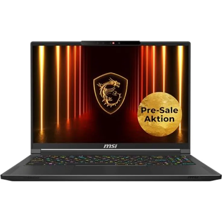 MSI Stealth A16 AI+ Gaming-Laptop, 16" QHD+ 240 Hz OLED Display, AMD Ryzen™ AI 9 HX 370, NVIDIA GeForce RTX 5070 Ti, 32 GB LPDDR5X, 2 TB SSD, Windows 11 Home, QWERTZ Tastatur, A3XWHG-044, schwarz