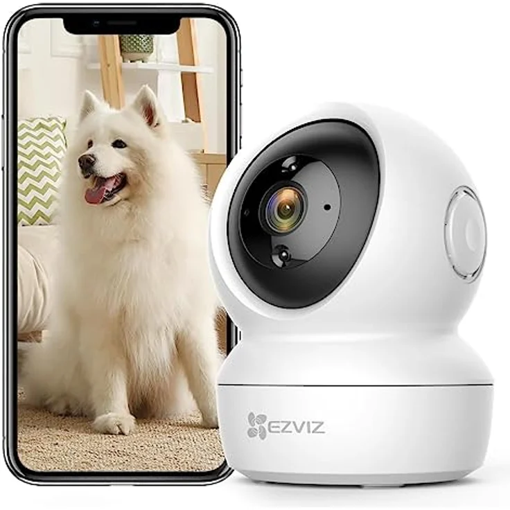 EZVIZ C6N, 1080P WLAN IP Kamera mit schwenkbarem Objektiv, Zwei-Wege-Audio, Bewegungsverfolgung und IR Nachtsicht, kompatibel mit Alexa und Google Home – Bild 1