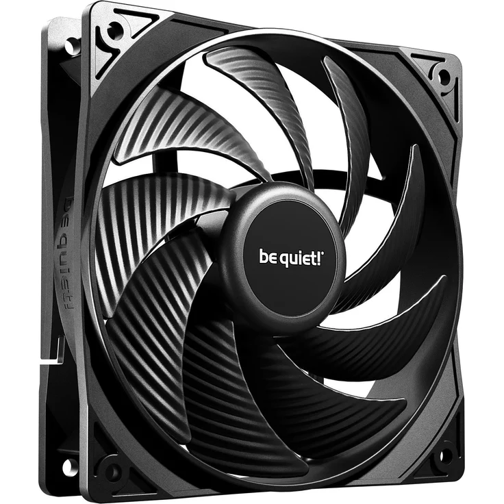 be quiet! PURE WINGS 3, 120 mm PWM Gehäuselüfter 3er Pack, schwarz – Bild 1
