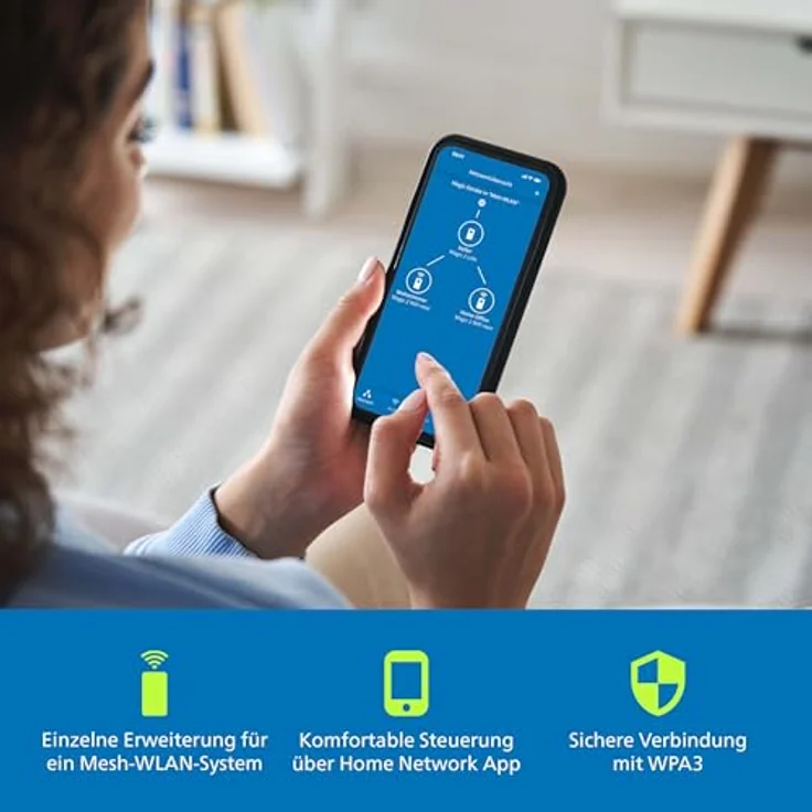 Devolo WiFi 7 Mesh BE6500 Erweiterung, Highspeed WLAN-Verstärker mit bis zu 6.500 Mbit/s, 2,5 Gbit/s LAN-Anschluss, weiß – Bild 4