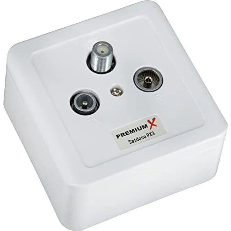 X PX3 Antennendose 3-Fach Enddose Antennen-Dose Einzel und Stichleitungsdose Aufputz Unterputz SAT-TV-RADIO HD Multimediadose - Preisvergleich – Bild 4