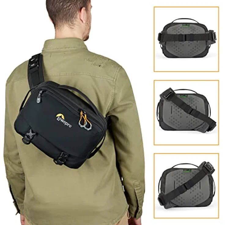 Lowepro Trekker Lite SLX 120 (6.50 l) Kameratasche, Schwarz, ideal für Reisefotografie-Abenteuer – Bild 5