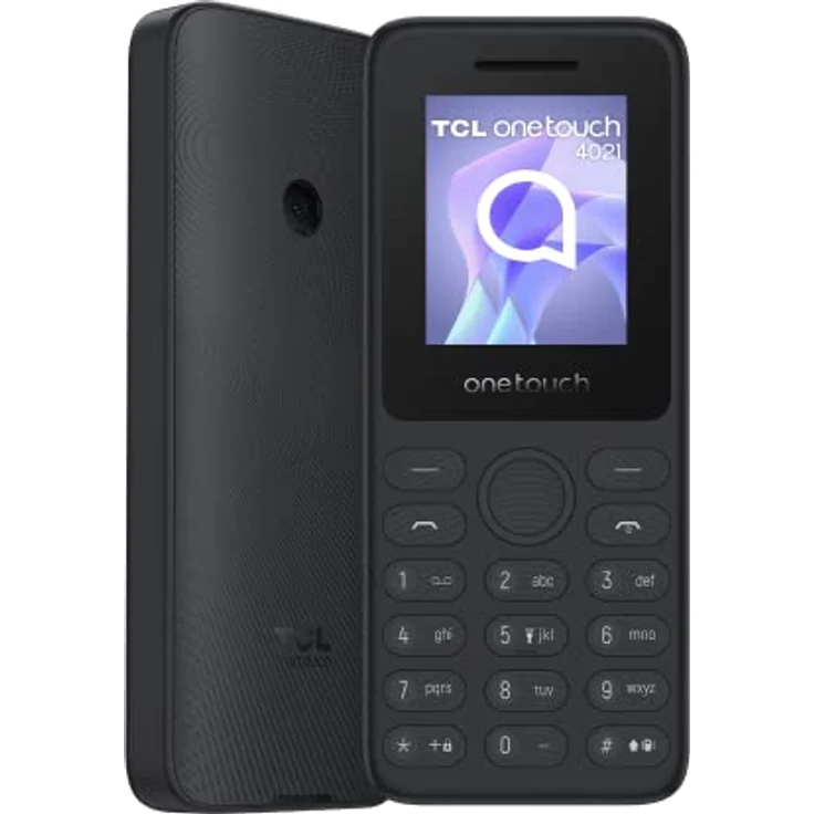 TCL 4021 Benutzerfreundliches Handy, 4,6 cm (1,8 Zoll) 2G Display, Rückkamera, 4 MB RAM, 4 MB ROM, 1030 mAh Akku, Schlankes Design, Schwarz – Bild 1