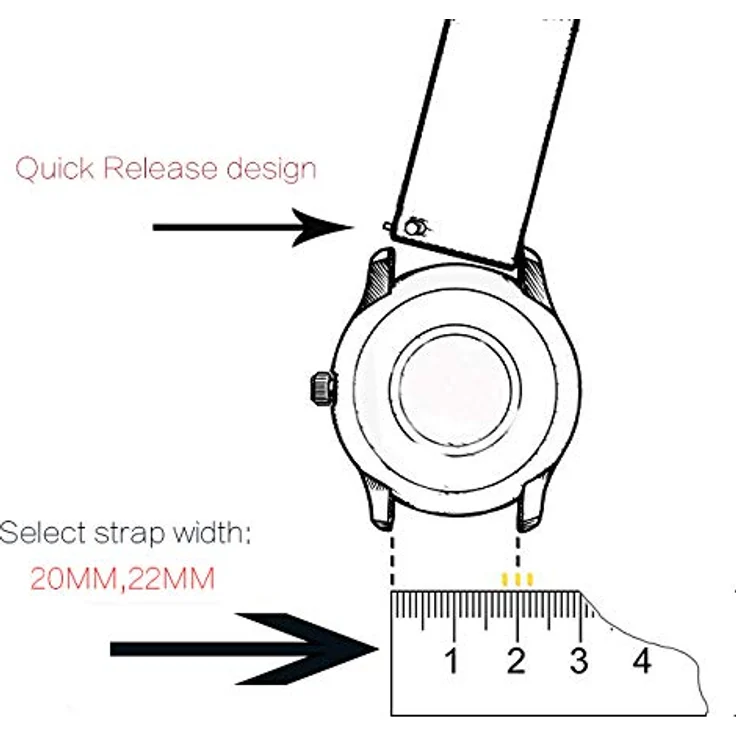 Shieranlee Silicone 16MM Uhrenarmband aus Silikon mit Edelstahl Schnalle, passend für Fossil Q Accomplice, Carlie, Harper, Neely; Moto 360 2nd Gen Women's 42mm, Huawei B5, wasserfest und hautfreundlich – Bild 2