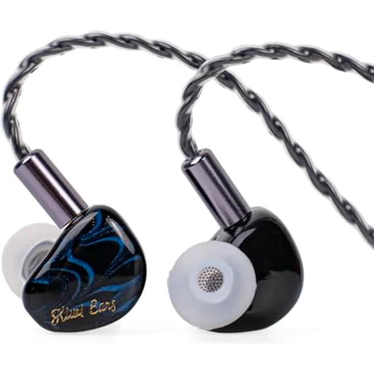 LINSOUL Kiwi Ears Cadenza, 10mm Beryllium Dynamischer Treiber IEM mit 3D-Druck und abnehmbarem 0.78 2pin 3.5mm Kabel, Blau – Bild 1