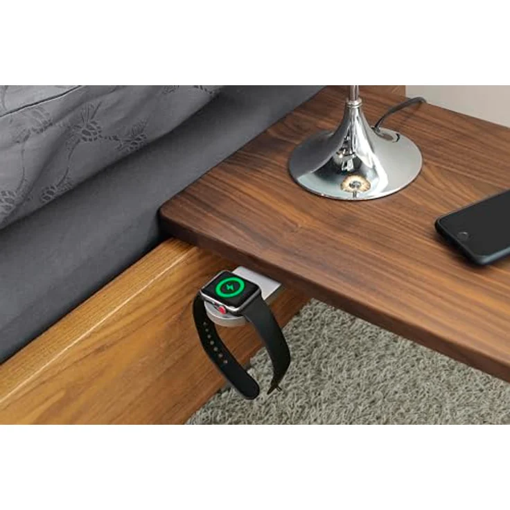 smart things WatchBase Charger Halterung für Apple Watch, schwenkbar, Silber – Bild 5