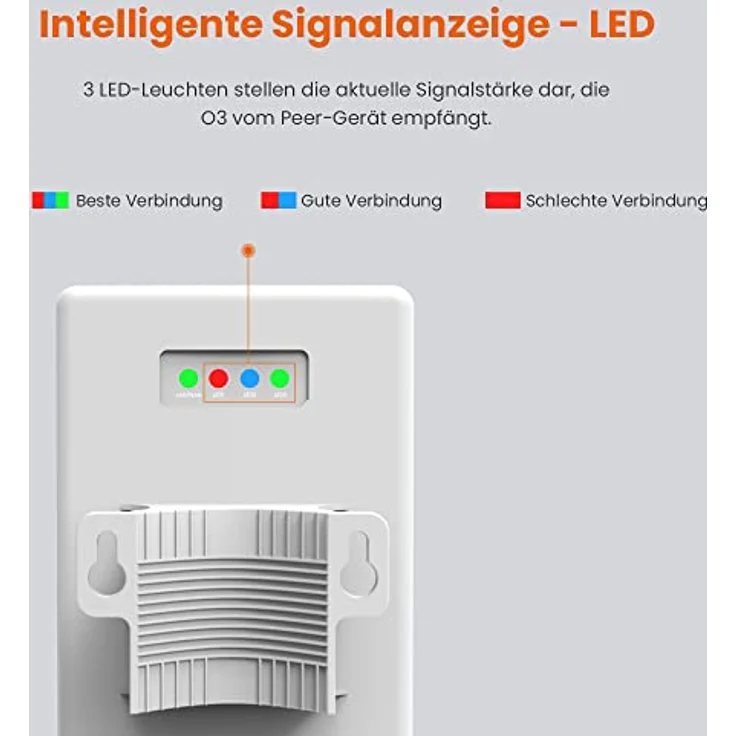 Tenda O3 150Mbit-s Energie Über Ethernet (PoE) Unterstützung Weiß WLAN Access Point (429015) – Bild 5