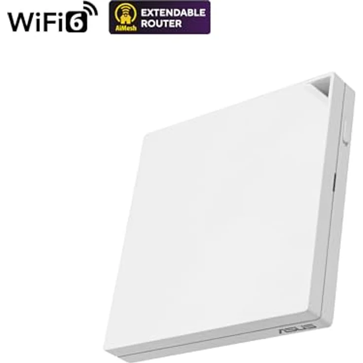 ASUS RT-AX57 Go AX3000 Dual Band WiFi 6 (802.11ax) Tragbarer Router, Unterstützung für MU-MIMO- und OFDMA-Technologie, AiProtection Classic mit Trend Micro und Kindersicherung – Bild 2