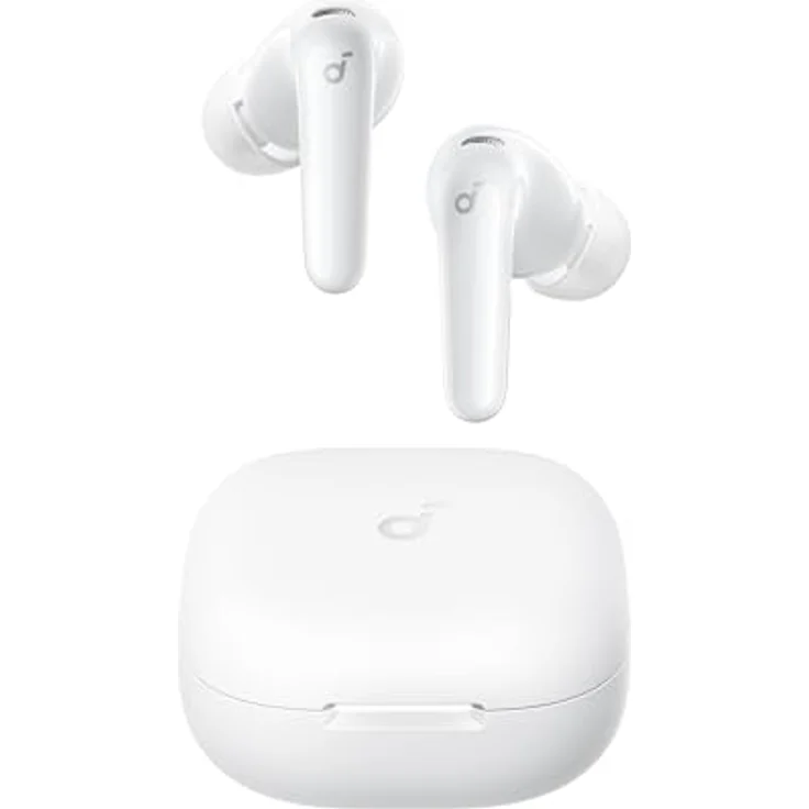Soundcore by Anker P31i, kabellose Bluetooth-Kopfhörer mit Hi-Res Sound und adaptivem Noise Cancelling, Weiß – Bild 1