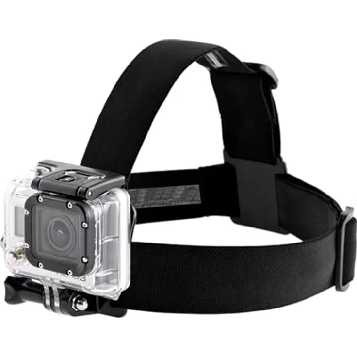 ayex Kopfband-Halterung Head Strap Mount, verstellbar und rutschsicher, kompatibel mit GoPro Kamera für Sportaufnahmen