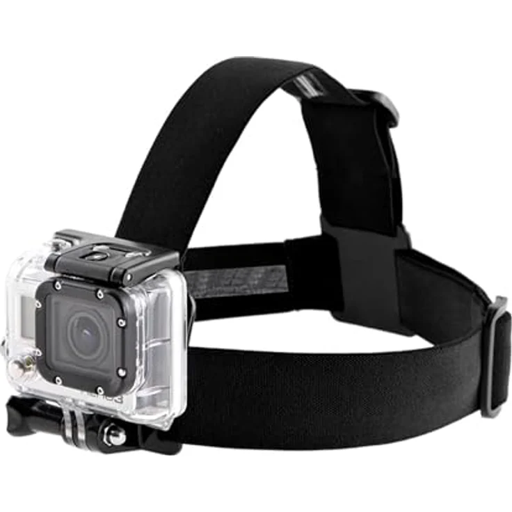 ayex Kopfband-Halterung Head Strap Mount, verstellbar und rutschsicher, kompatibel mit GoPro Kamera für Sportaufnahmen – Bild 1