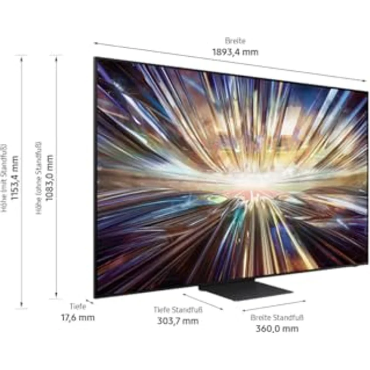 Samsung QLED 8K QN800D Fernseher 85 Zoll, Samsung TV mit Neo Quantum HDR 8K+, Neural Quantum 8K AI Gen2 Prozessor, 8K AI Upscaling, Smart TV, GQ85QN800DTXZG, Deutsches Modell [2024] – Bild 5