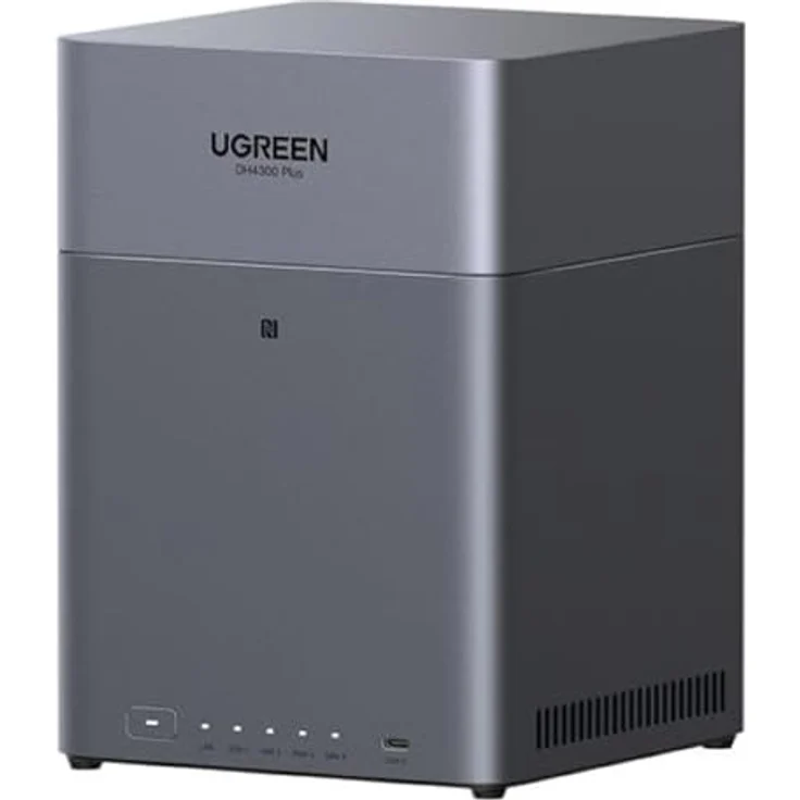 Ugreen DH4300 Plus, 4-Bay NAS mit 8-Kern-Prozessor, 8 GB RAM, RAID-Unterstützung, Grau – Bild 2