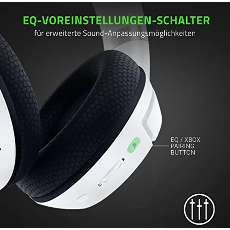 Razer Kaira Pro - Kabelloses Headset für Xbox Series X und Mobiles Xbox-Gaming (Wireless Headset, Bluetooth, 50-mm-Treiber, Superkardioid-Mikrofon, Xbox Wireless Und Bluetooth 5.0) Weiß – Bild 6