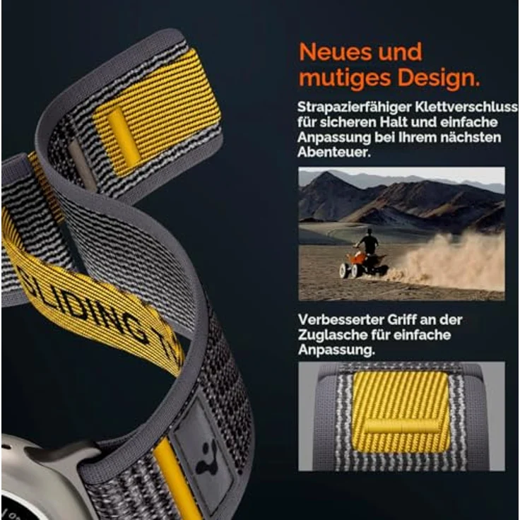Spigen Athlex Air Strap für Apple Watch 44 / 45 / 46 / 49 mm, atmungsaktives und komfortables Zubehör, Grau – Bild 6