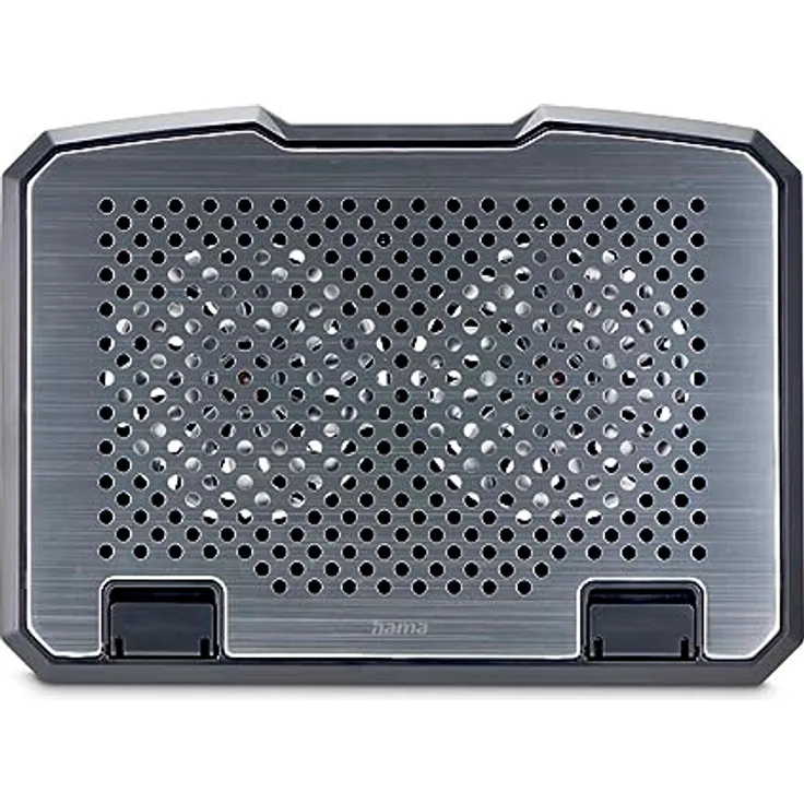 Hama Laptop-Kühler Aluminium, neigbar, leise, 2 Lüfter, bis 40 cm (15,6), SW