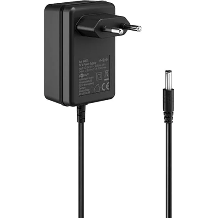 goobay 64975 Universal Netzteil 12 V / 18 W 1,5 A Steckernetzteil/Ersatznetzteil mit DC-Stecker 5,5 mm x 2,1 mm für TV Box, Router, LED-Streifen, Videokamera / 1.8 Meter – Bild 4