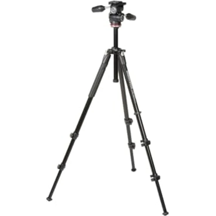 Manfrotto 290 XTRA KIT Alu mit 3 Segmenten, 3-Wege Neiger – Bild 2