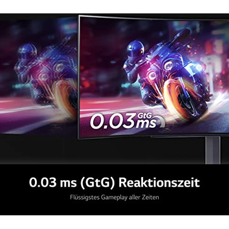 LG Electronics 45GR95QE-B UltraGear Gaming Monitor 45" (113 cm), Curved, OLED, 3440 x 1440, 21:9, WQHD 1440p, 98,5% DCI-P3, HDR10, 0,03 ms GtG - Schwarz – Bild 4