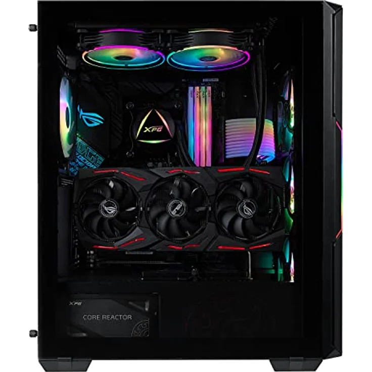XPG Starker Air Mid-Tower PC Gehäuse, Schwarz mit magnetischer MESH-Frontplatte – Bild 3