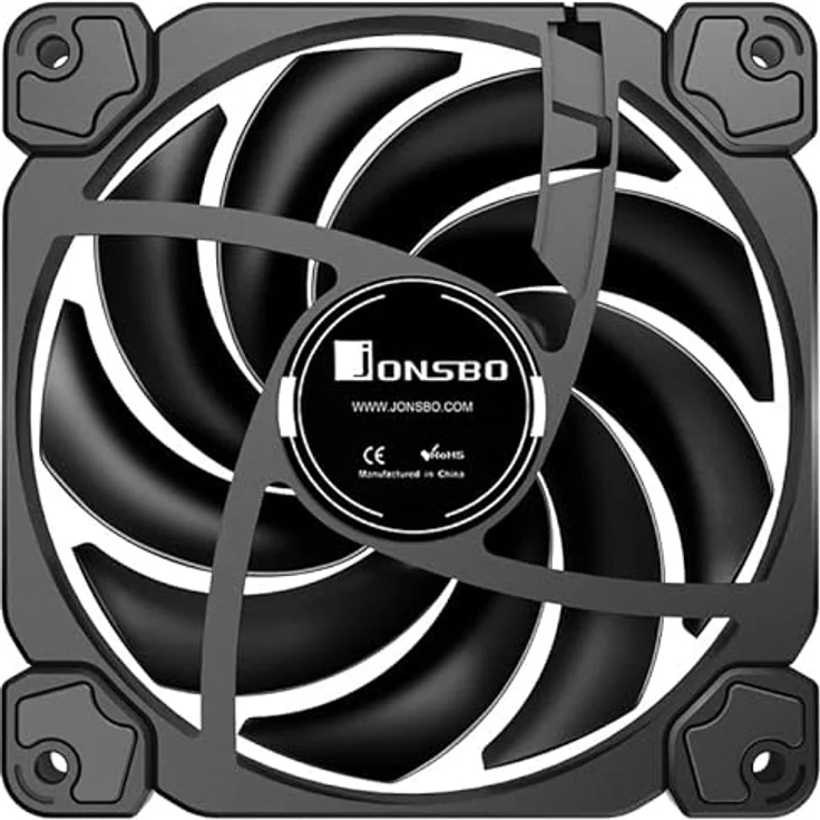 Jonsbo HF-120 PWM Lüfter - 120mm, schwarz - Preisvergleich – Bild 2