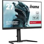 iiyama G-Master Red Eagle GB2770QSU-B6 27" Fast-IPS Gaming Monitor WQHD 180Hz HDMI DP USB3.2, Schwarz