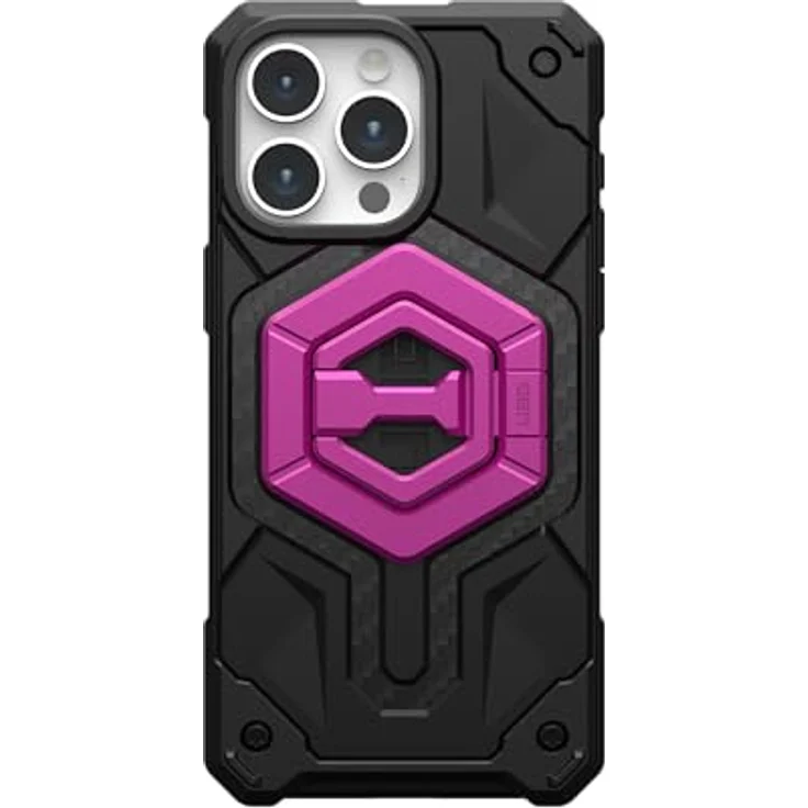 URBAN ARMOR GEAR Magnetring Halterung Ständer für magnetische Hüllen, 360 Grad drehbar, pink, für iPhone 15 und Samsung Galaxy S24 – Bild 5