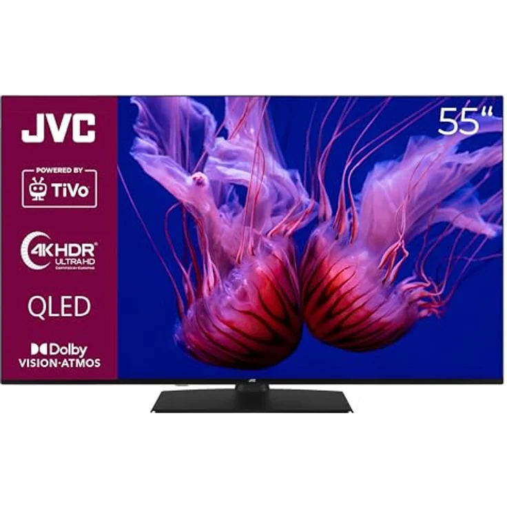 JVC 55 Zoll QLED Fernseher/Tivo Smart TV (4K UHD, HDR Dolby Vision, Dolby Atmos, Triple Tuner, 6 Monate HD+ inkl.) LT-55VUQ3455 – Bild 1