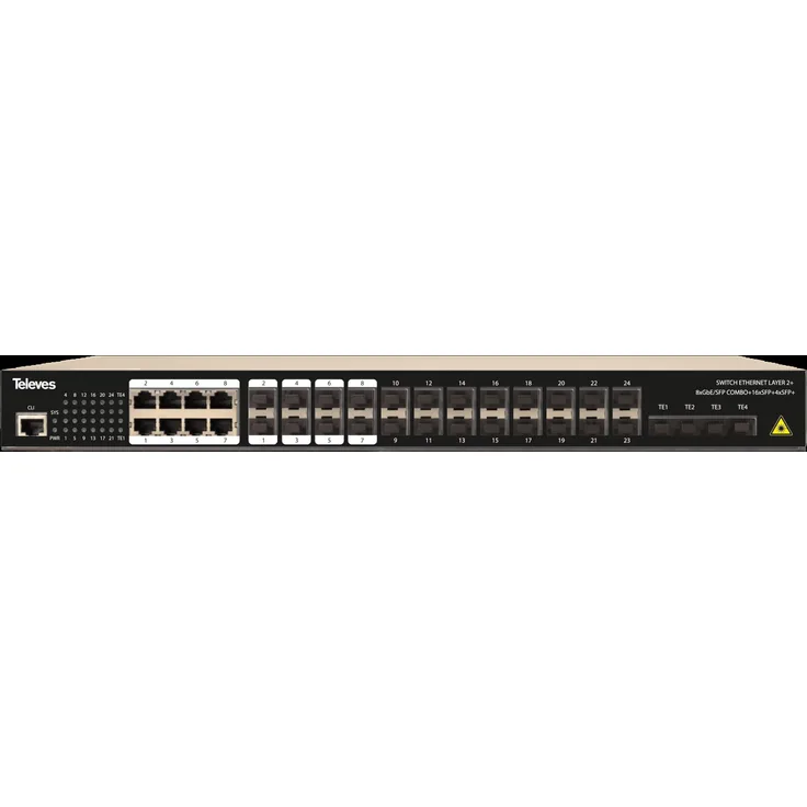 Televes SWI24N Netzwerk Switch, 24 Ports, Gigabit Ethernet