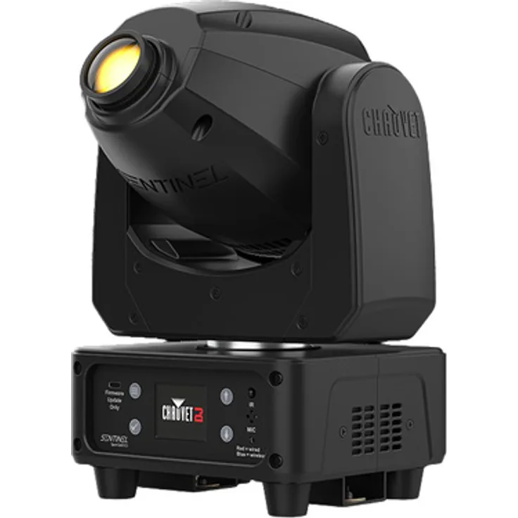 Chauvet DJ Sentinel Spot Q60 ILS, 60 W Spot Movinghead mit Quad-Color RGBW LED, 540° Pan, 229° Tilt, 5 Gobos, ILS-kompatibel, Schwarz