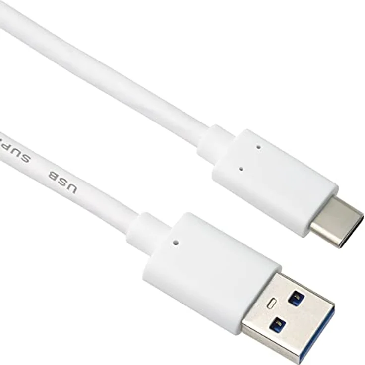 PremiumCord USB-C zu USB 3.0 Verbindungskabel 3m, SuperSpeed ​​Datenkabel bis 10Gbit / S, Anschluss bis 3A, USB 3.1 Generation 2 Typ C Stecker, Farbe Weiß, Länge 1m – Bild 1