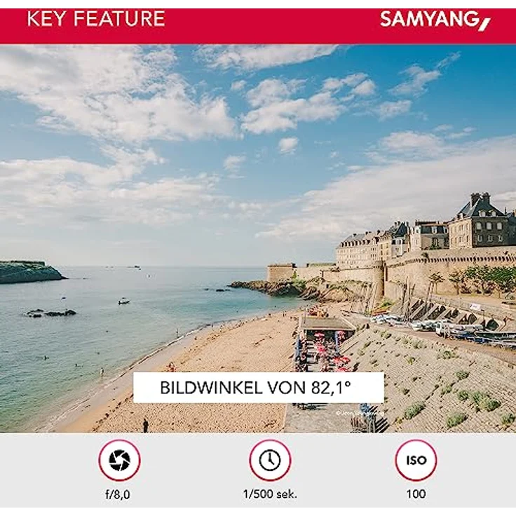 Samyang AF 24 mm F2.8 FE (Tiny but Wide) - Vollformat 24mm Weitwinkel Festbrennweite Autofokus Objektiv für Sony E, FE, E-Mount, für Sony A9, A7, A6500, A6300, A6000, A5100, A5000, Nex Kameras – Bild 5