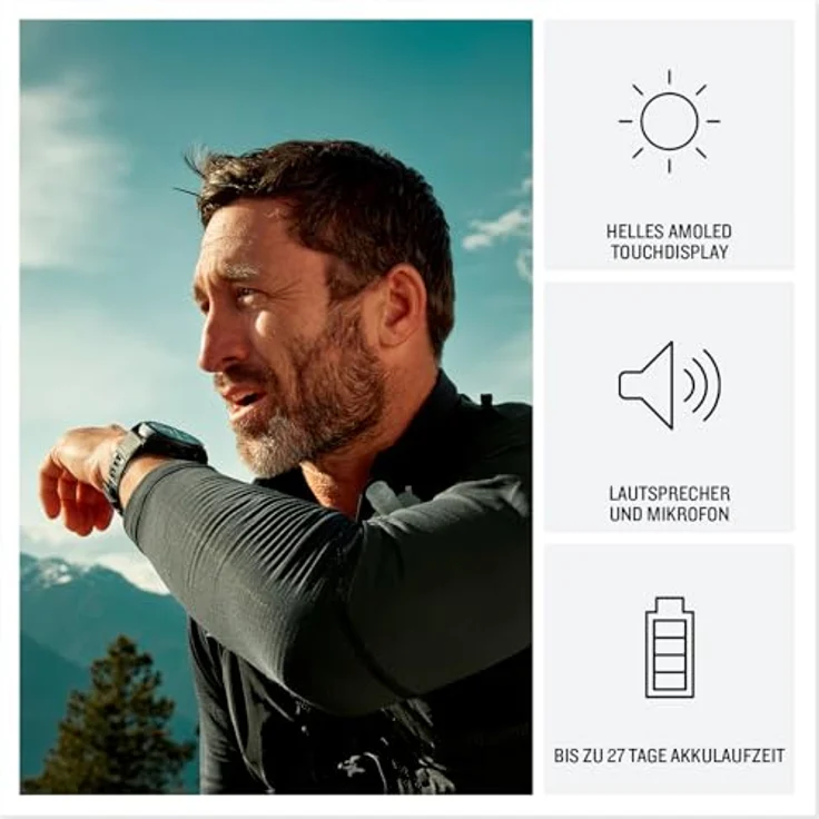 Garmin Fenix 8 Pro (51 mm, 4G), Multisport Smartwatch mit inReach-Technologie und SOS-Notruf-Funktion – Bild 3