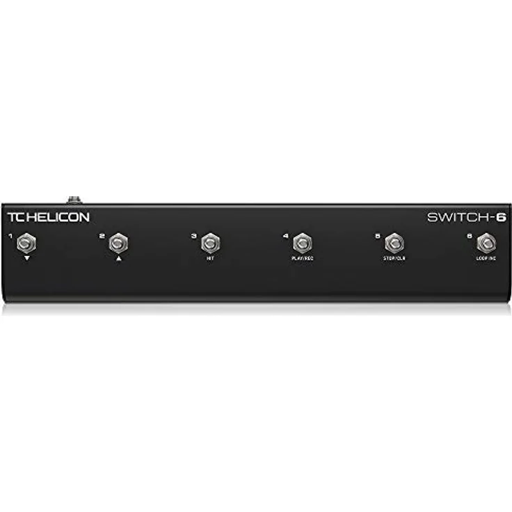 TC Helicon Switch-6, Fussschalter für Vocal- und Gitarren-Multieffektgeräte, 6 Taster, robustes Metallgehäuse, kompatibel mit VoiceLive 2 und 3 – Bild 1