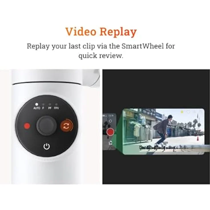 Insta360 Flow Creator Kit, KI-Tracking Gimbal für Smartphones mit 3-Achsen-Stabilisierung, grau – Bild 19