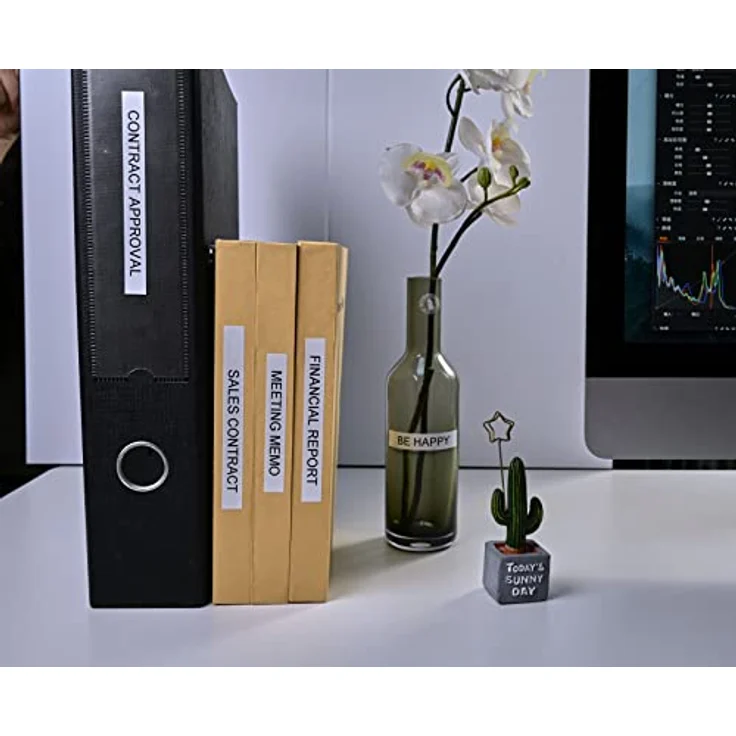 G&G Schriftband kompatibel für Brother P-Touch Tze-121 9mm x 8m Schwarz auf Transparent für Brother P Touch Cube PT-H100LB/R P710BT H105 E110 D400 H110 P300BT E300VP D210 – Bild 2
