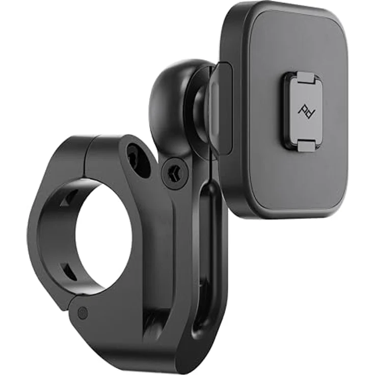 Peak Design Motorcycle Bar Mount v2, Smartphone Halterung mit SlimLink™ Technologie, Schwarz – Bild 1