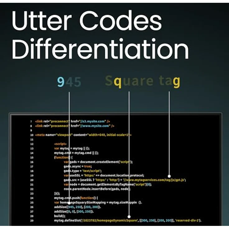 BenQ RD240Q 24.1" WQXGA Monitor für Programmierer, 90W USB-C, Profi Codier Modus, Ergonomisches Design, 16:10 Seitenverhältnis, Schlaf-Wach Rhythmus Modus, Eye-Care Technologie – Bild 2