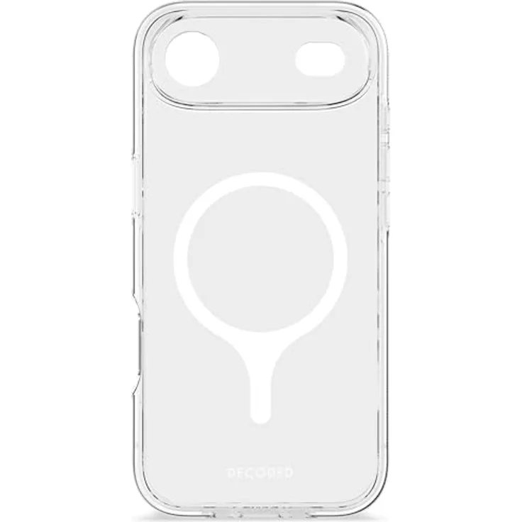 Decoded Transparent Clear Case für iPhone 17 Air, 100% recyceltes Material, Anti-Vergilbung, MagSafe-kompatibel, 4 Meter DropTec Schutz, kratzfest, schlanke Passform