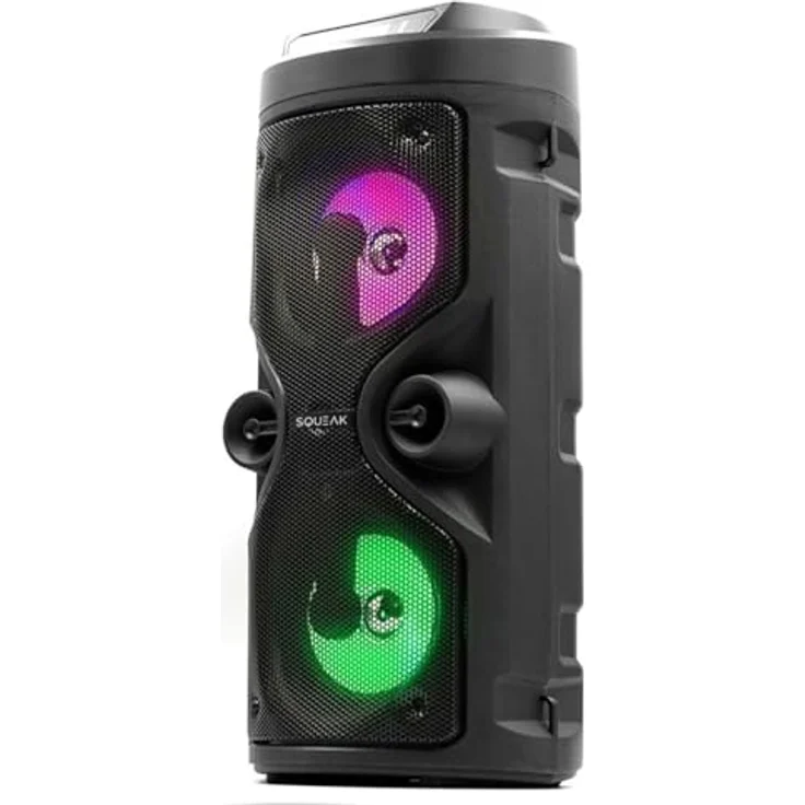 SQUEAK SQ1004 Tragbarer Bluetooth-Lautsprecher, 40 W, Schwarz – Bild 1
