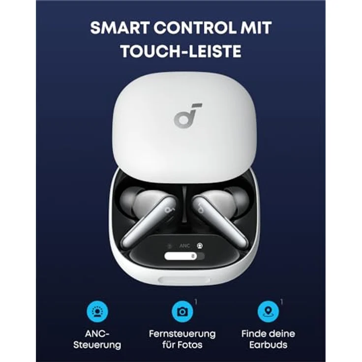 soundcore Liberty 4 Pro von Anker, Kabellose Noise Cancelling Kopfhörer, Earbuds mit 7 Sensoren, ANC in Echtzeit, 2× schneller Laden, Hi-Fi-Musik Studio-Niveau, klare Anrufe mit 6 Mikros + KI – Bild 2