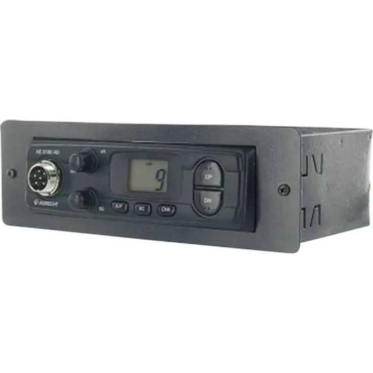 Albrecht Einbaurahmen DIN Einschubhalter AE 6190/6199/6690, Halterung für Zwei-Wege-Funkgerät, schwarz – Bild 1