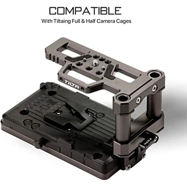Tilta ing V-Mount Akku Grundplatte V2 (Tilta Gray) - Kamera-Zubehör mit V-Mount Batterieplatte und verstellbarer Steig-Bodenplatte – Bild 5