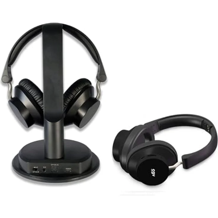CGV Prelude 3 Duo, kabellose TV/HiFi-Kopfhörer mit 35 Stunden Akkulaufzeit und Ladestation, ergonomisches Design – Bild 2