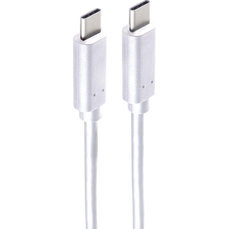 Shiverpeaks BS13-48036 USB-C Kabel, 2 m, 20 Gbit/s, bidirektionale Datenübertragung, weiß