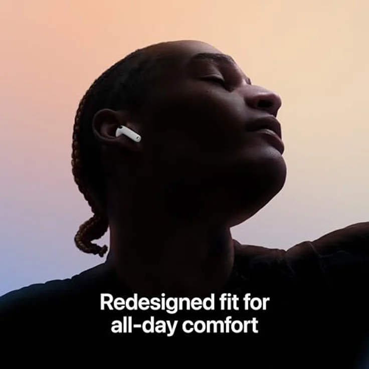 Apple AirPods (4. Generation) - Kabellose In-Ear Kopfhörer mit Bluetooth 5.3, ideal für Anrufe, Musik und Sport, Weiß – Bild 3