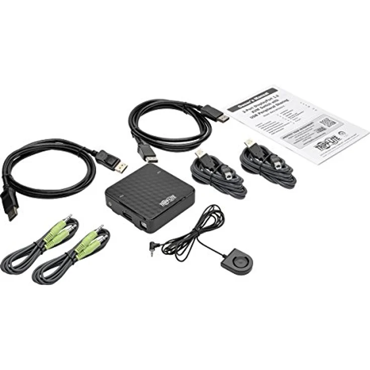 Tripp Lite 2-Port DisplayPort KVM Switch mit Audio, Kabel & USB 3.0 Hub (b004-dpua2-k), Schwarz – Bild 5