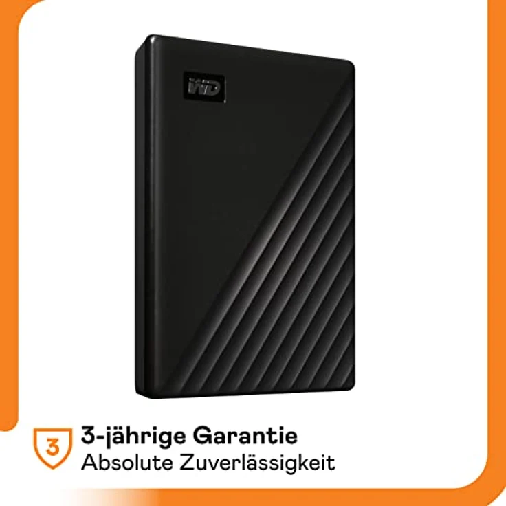 WD My Passport (6 TB), Externe Festplatte, Schwarz mit Backup-Software und Passwortschutz – Bild 7