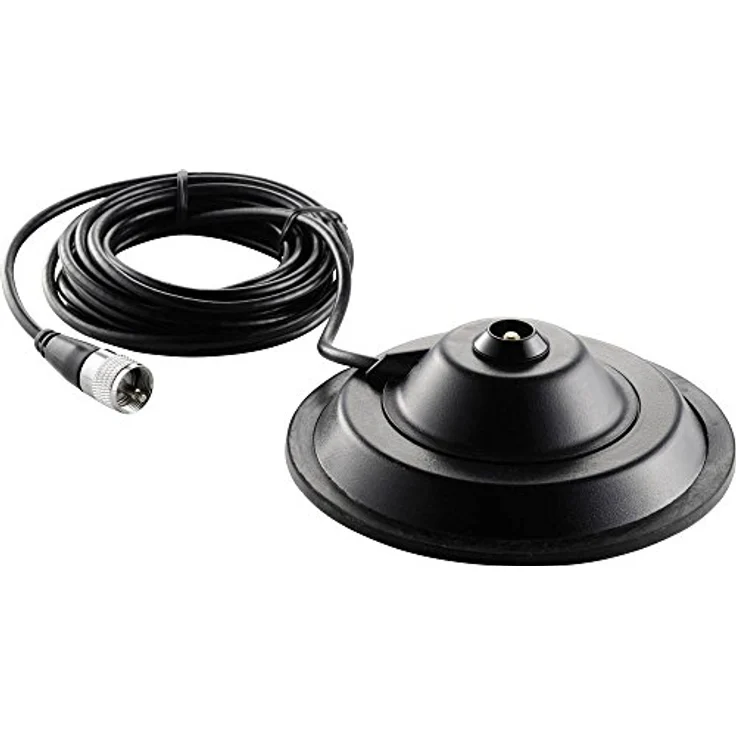 Albrecht BM 150, Antennenkabel mit 4m Länge und 145mm Magnetfuß für Schmetterlingsantenne – Bild 1